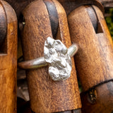 Solid silver & Stirling silver kelp ring