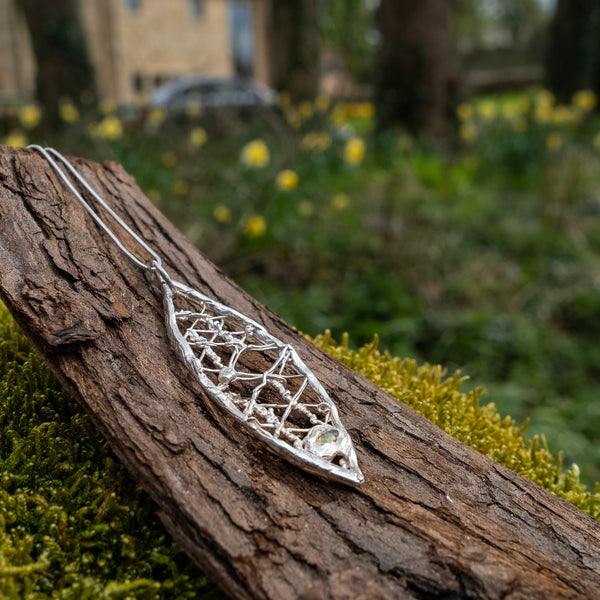 Long oval pendant